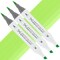 Artfinity Sketch Marker Sets - Set of 3 - Key Lime G1-3, Vibrant, Professional, Dye-Based Alcohol Markers for Artists, Drawing, Travel, & More